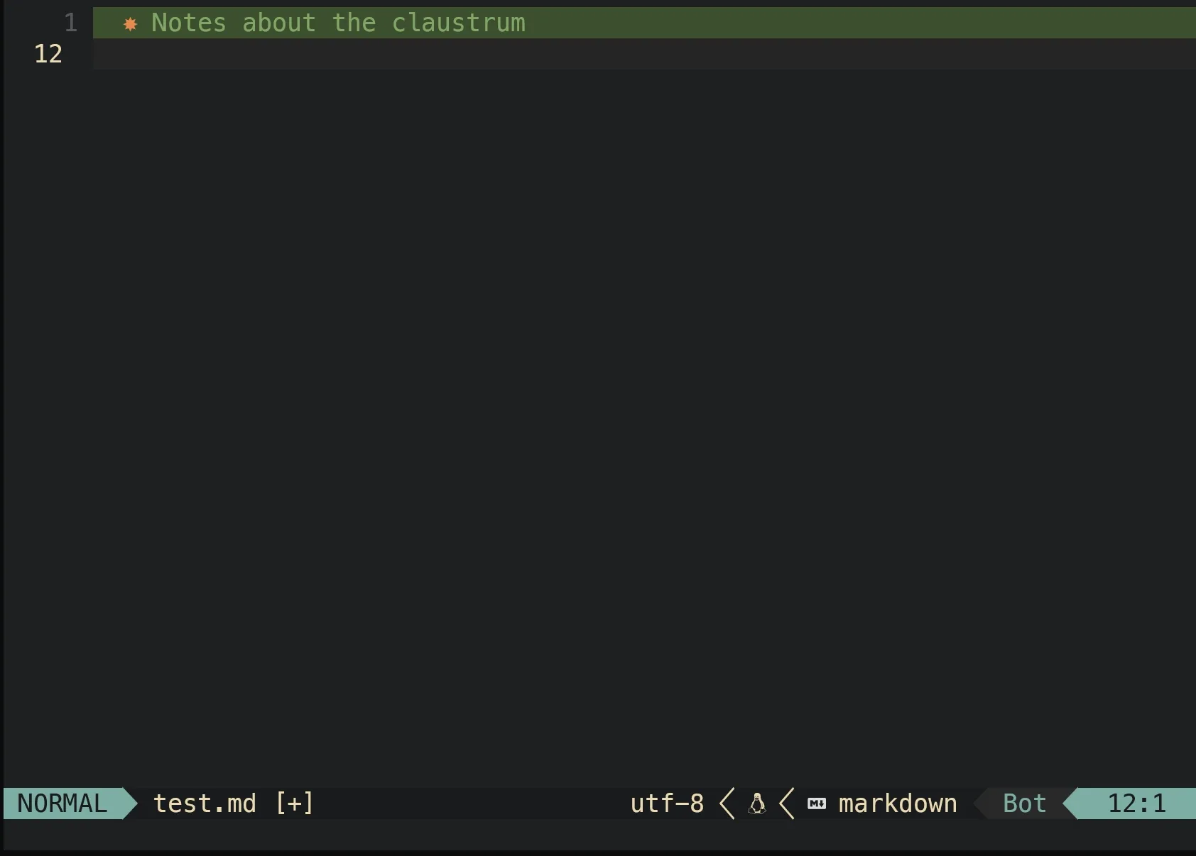 Example of importing annotations into neovim
