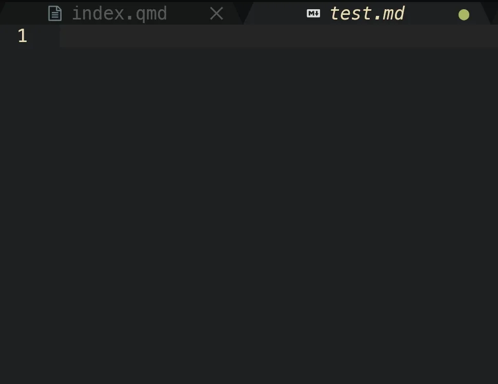 Front matter snippet example